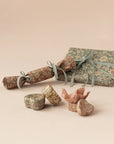 Metal Heart 2pc Set | Ocher/Heather Blossom