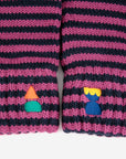 Funny Friends Striped Knitted Gloves