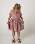 Byzou Linen Dress | Purple Violet
