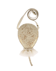 Alja Purse | Balloon | Cream Metallic Suede