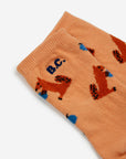 BC Baby Long Socks | Hungry Squirrel All Over | Light Brown