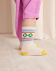 BC Baby Long Socks | BC Diamond | White