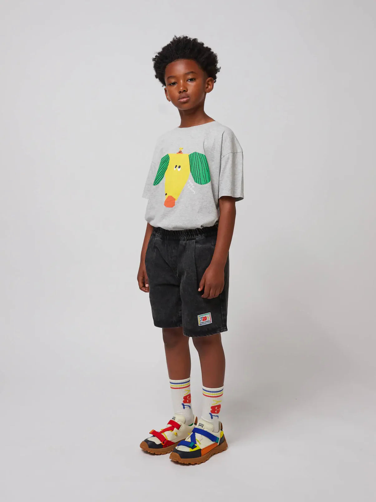 BC | Smiling Denim Bermuda Short | Black