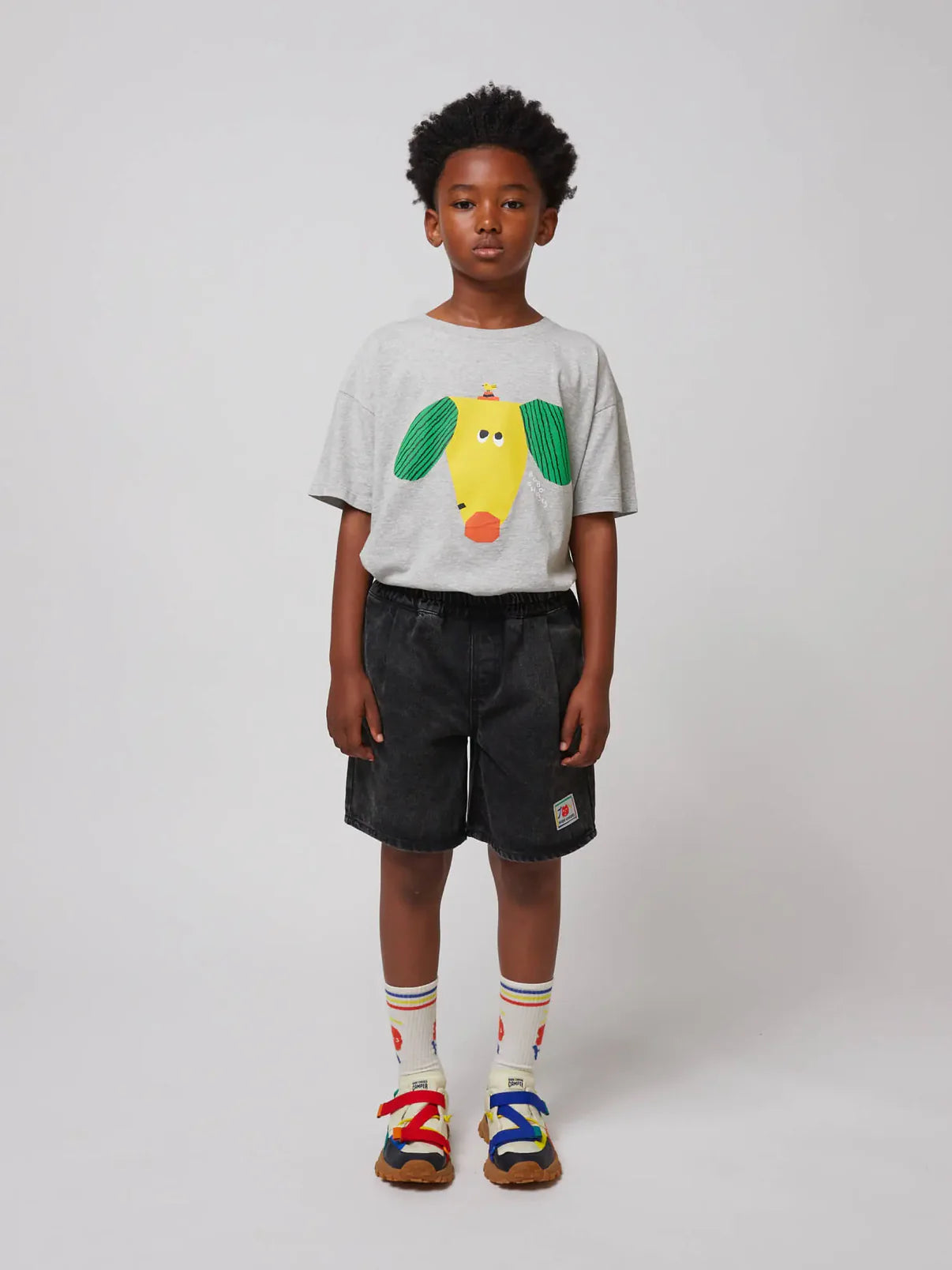 BC | Smiling Denim Bermuda Short | Black