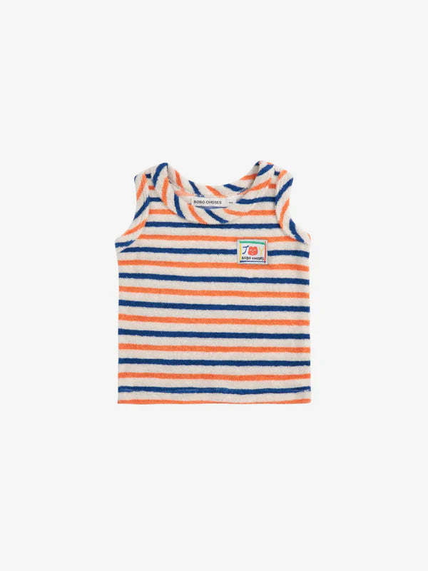 BC | Smiling Striped Terry Tank Top