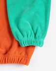 Color Block Zipped Sweatshirt
