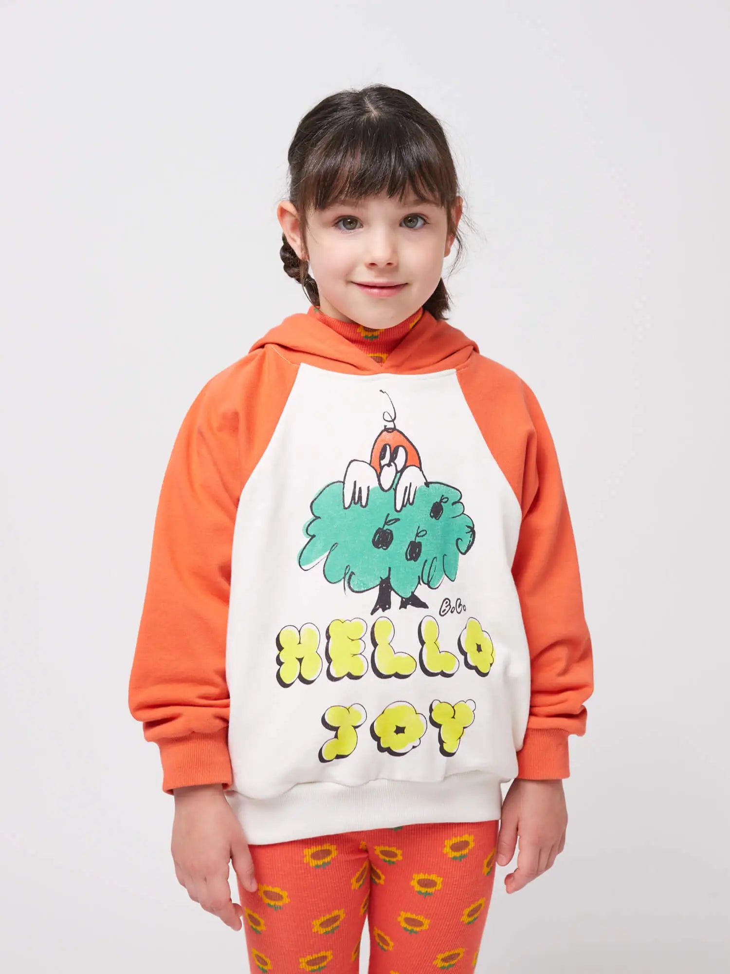Bobo Choses Hello Joy Raglan Sleeves Hoodie