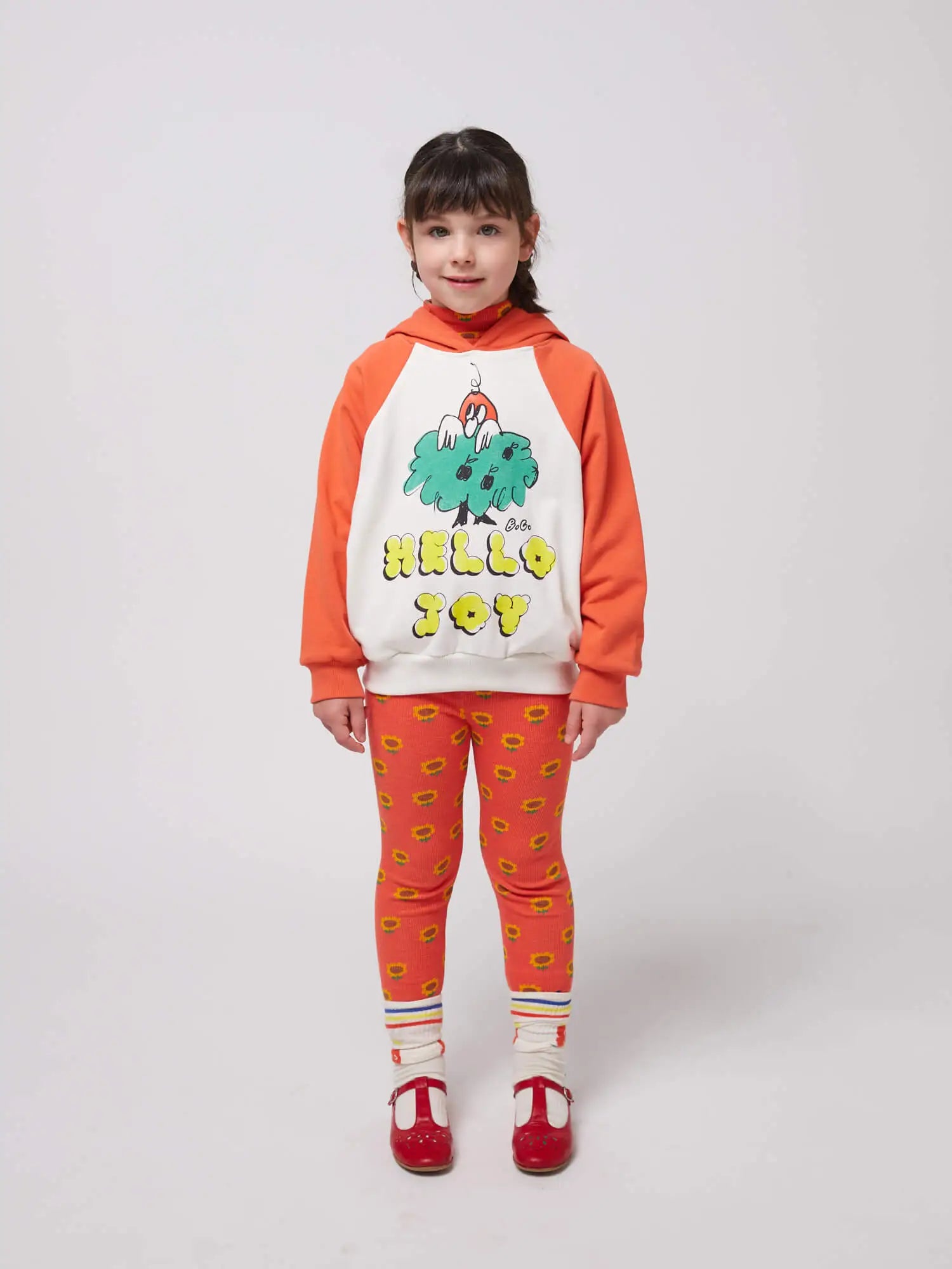Bobo Choses Hello Joy Raglan Sleeves Hoodie