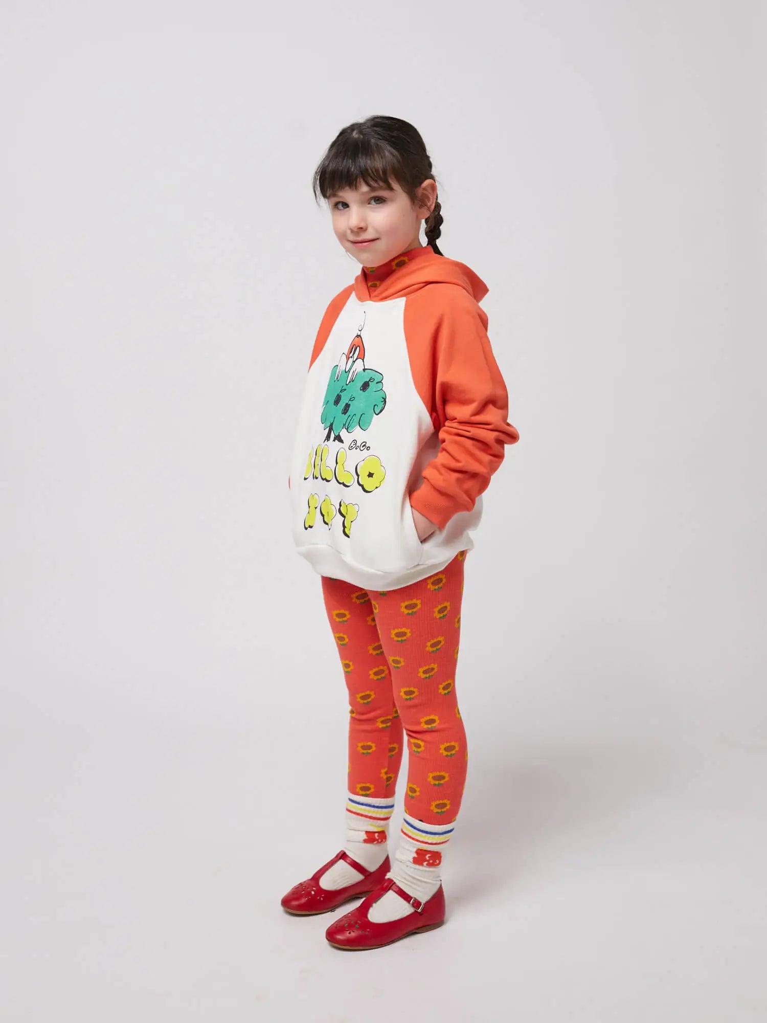 Bobo Choses Hello Joy Raglan Sleeves Hoodie