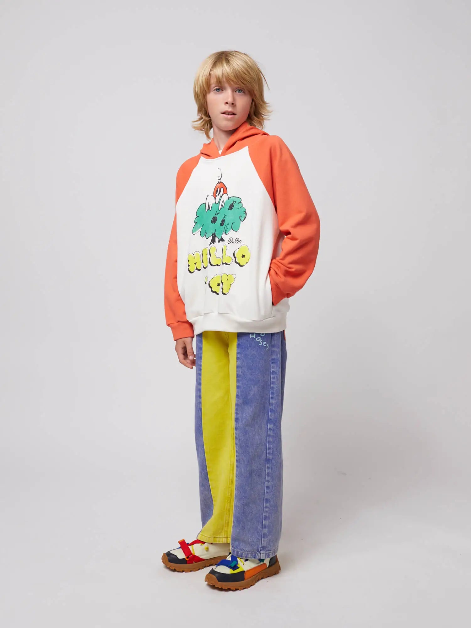 Bobo Choses Hello Joy Raglan Sleeves Hoodie