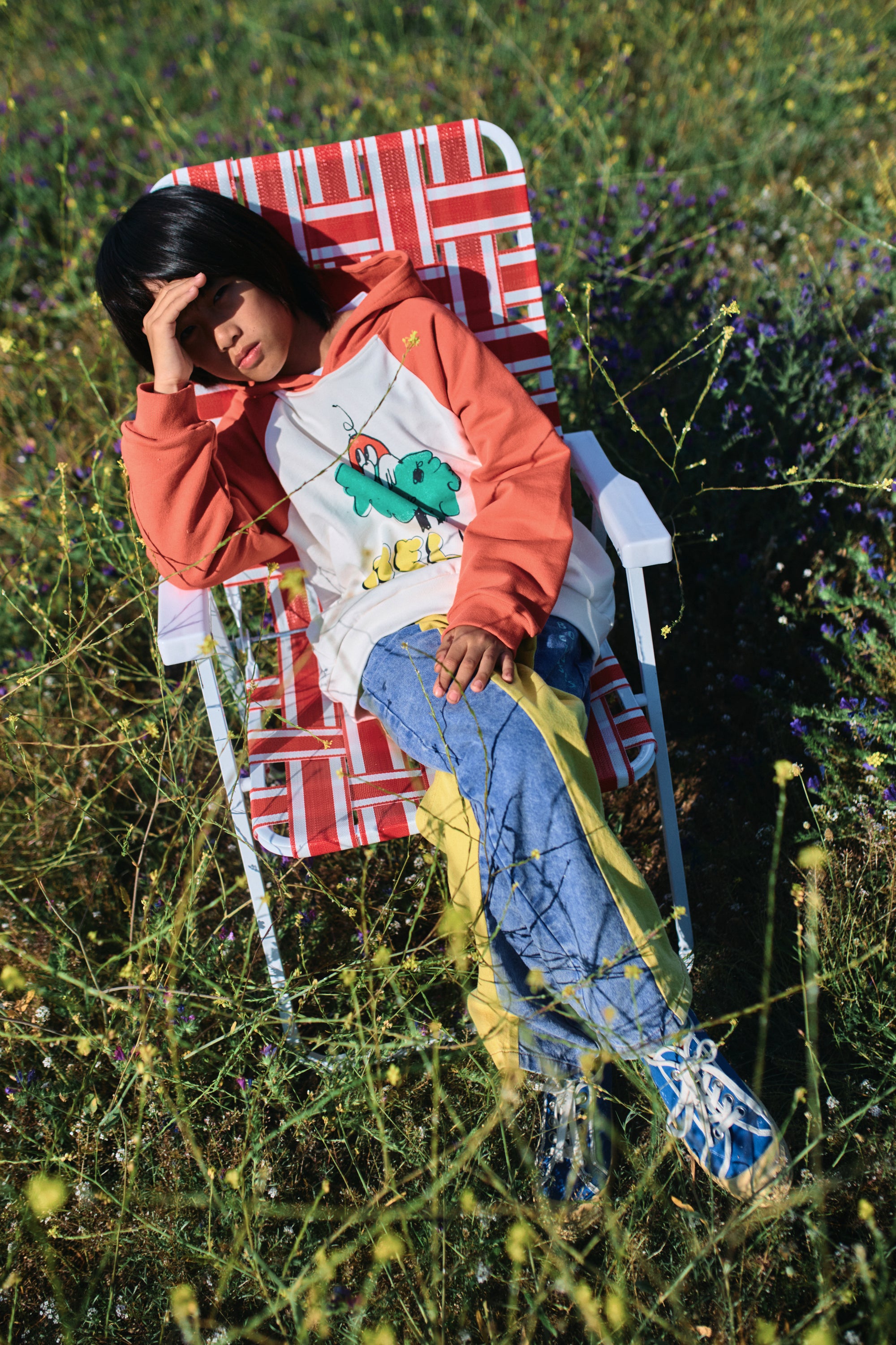 Bobo Choses Hello Joy Raglan Sleeves Hoodie