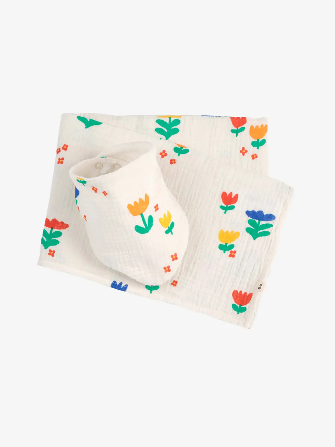 Bobo Choses Muslin and Bib Set | Garden Party All Over