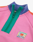 Bobo Choses Smiling Color Block 1/4 Zipped Sweatshirt