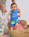 Bobo Choses Smiling Playsuit | Blue