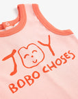 Bobo Choses Smiling Playsuit | Pink