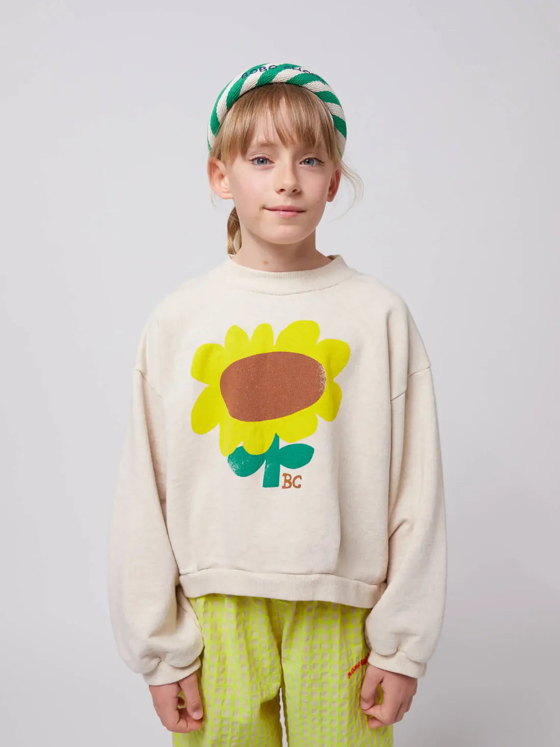 Bobo Choses Sunflower Cropped Sweatshirt