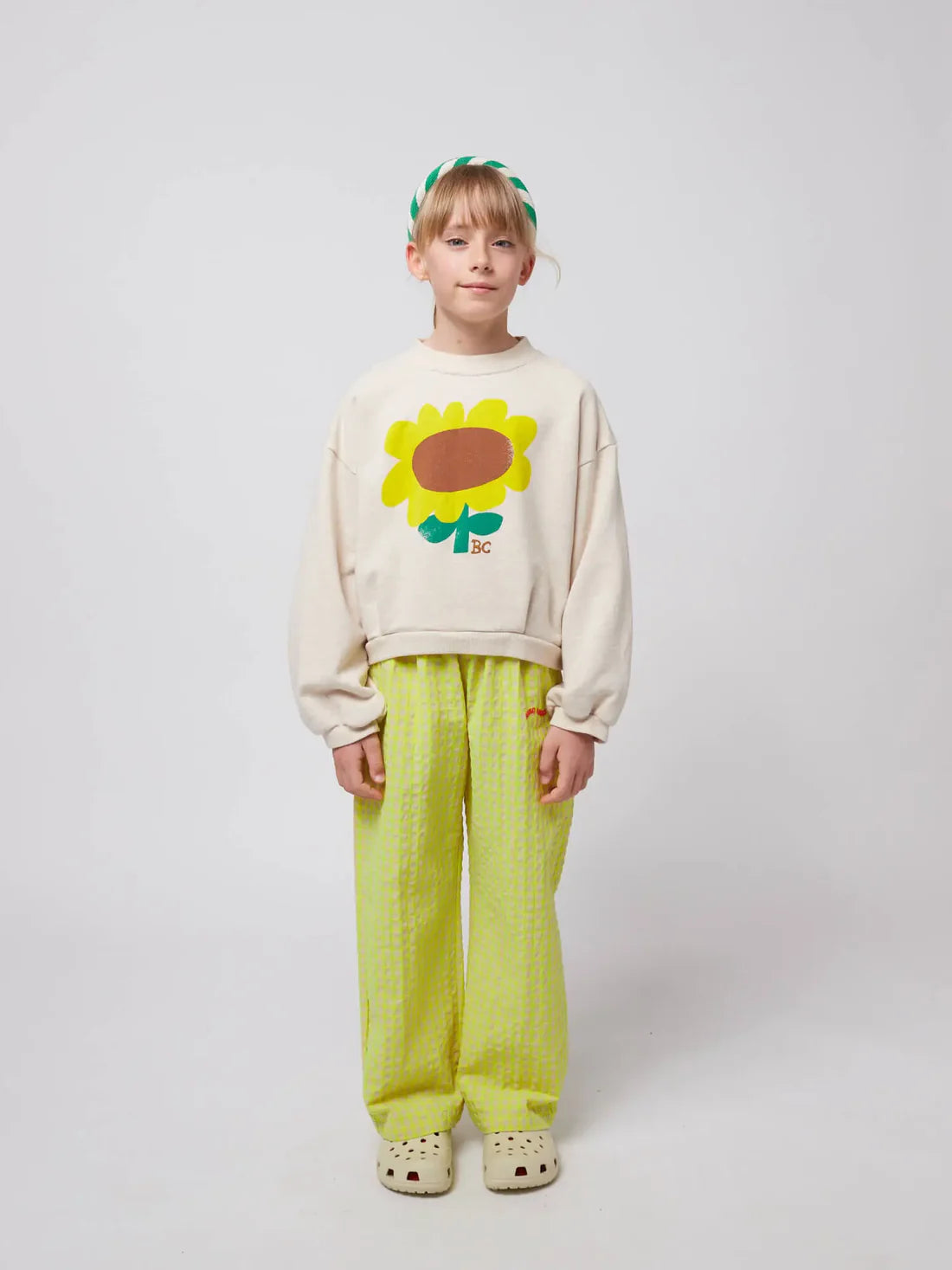 Bobo Choses Sunflower Cropped Sweatshirt