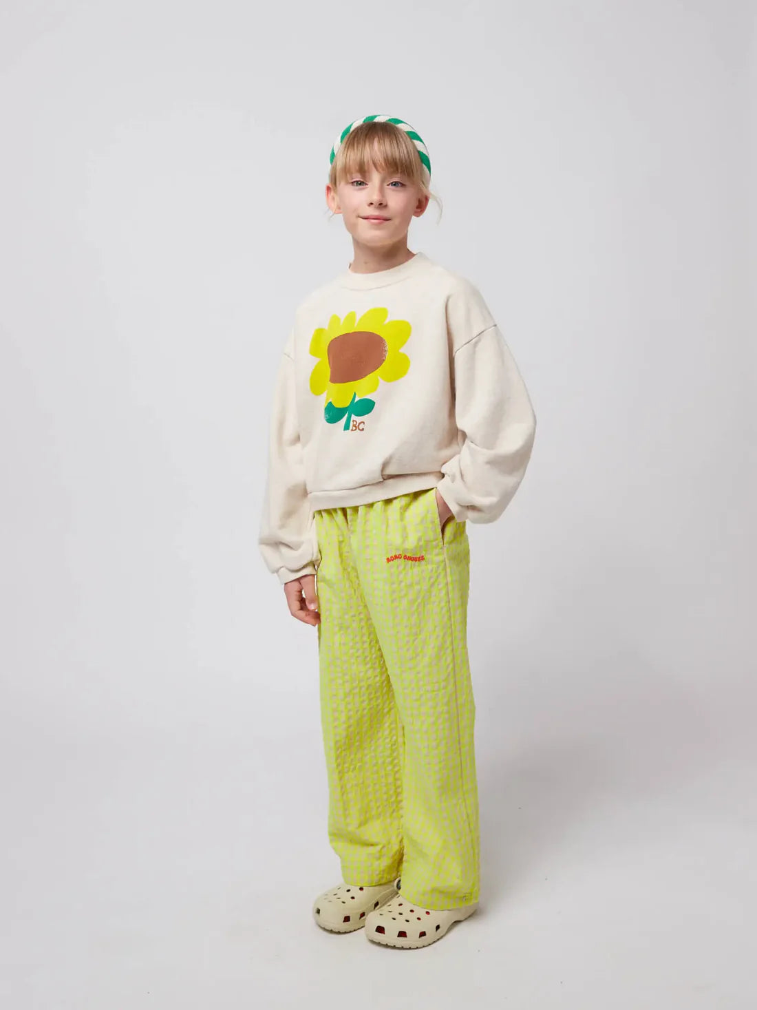 Bobo Choses Sunflower Cropped Sweatshirt