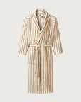 OEKO-TEX® Adult / Teen Organic Cotton Bathrobe | Creme & Ink