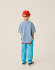 Blue Stripes Oversized T-Shirt