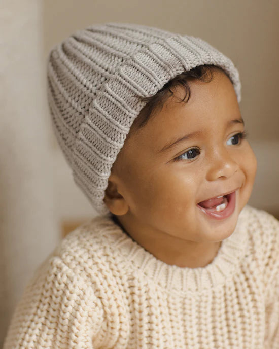 Chunky Knit Beanie | Fog