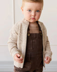 Dean Knit Zip Jacket | Oatmeal Shitake Dot