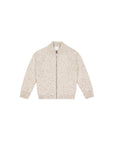 Dean Knit Zip Jacket | Oatmeal Shitake Dot