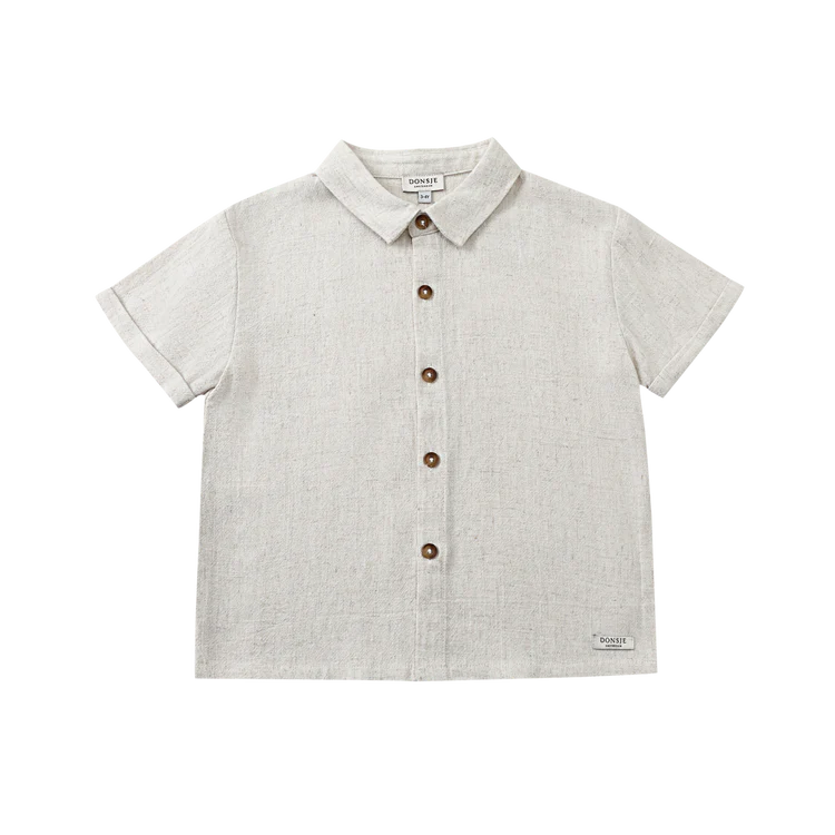 Donsje | Brammie Shirt | Warm White Melange