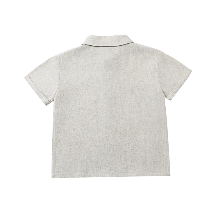 Donsje | Brammie Shirt | Warm White Melange
