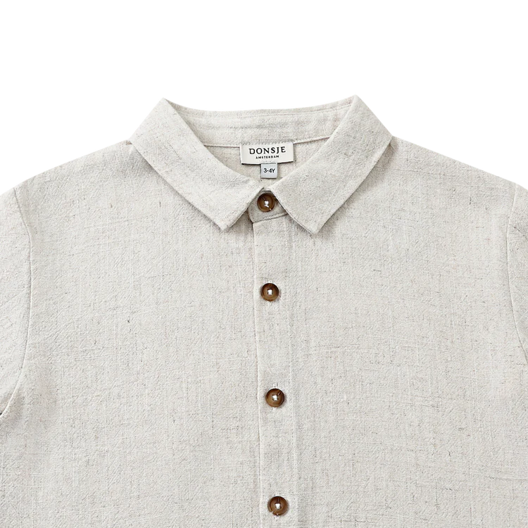 Donsje | Brammie Shirt | Warm White Melange