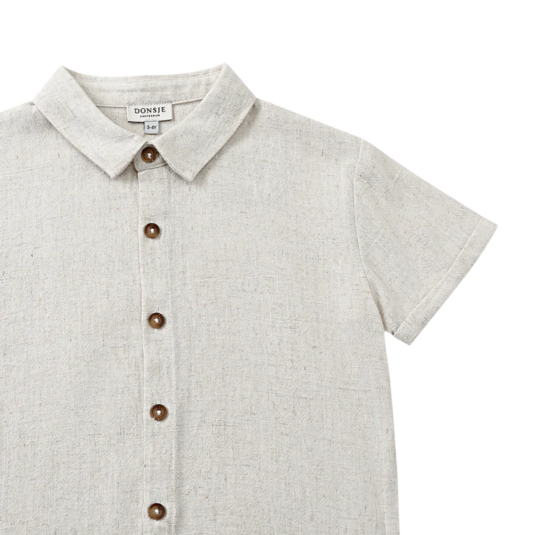 Donsje | Brammie Shirt | Warm White Melange