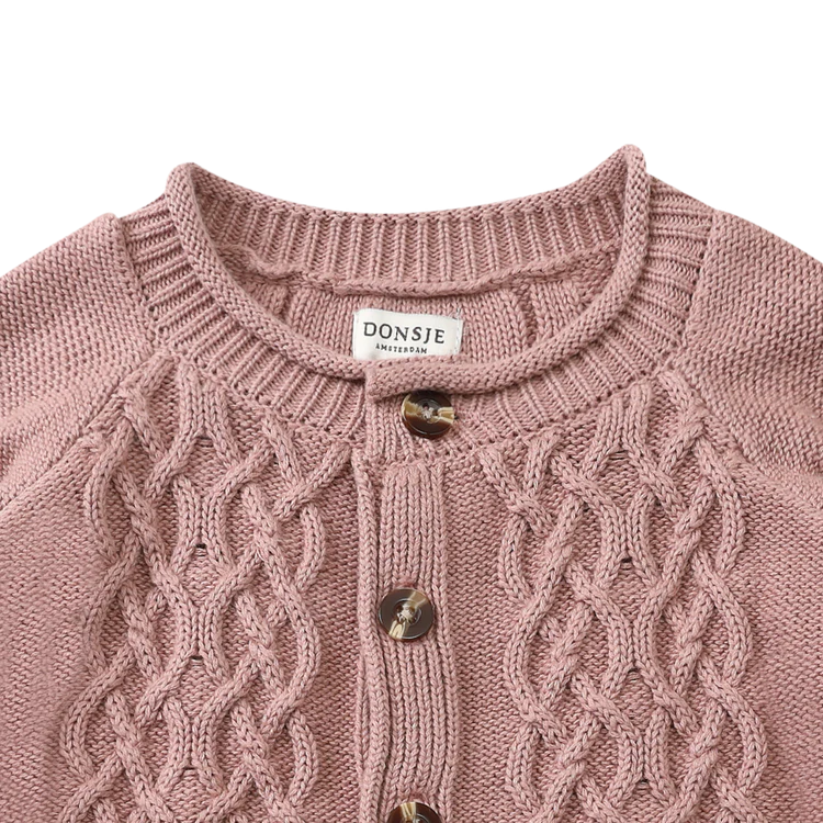 Donsje | Cleo Cardigan | Rose Dawn