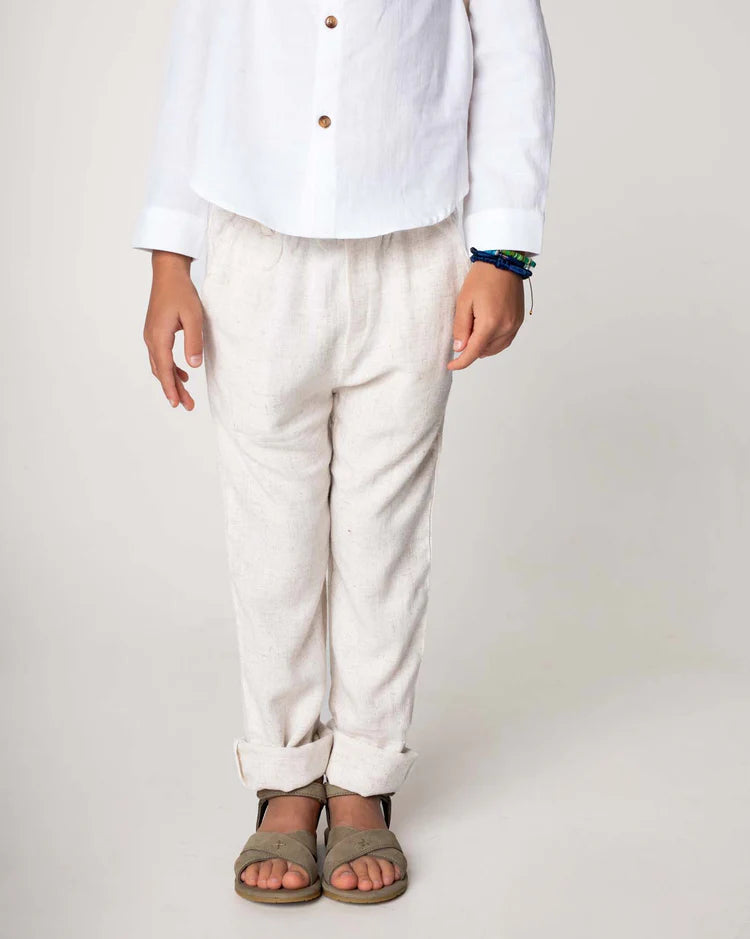 Donsje | Dado Trousers | Warm White Melange