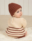 Chunky Knit Beanie | Cranberry