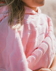 F4A | El Ray Wave Poncho | Fairy Tale Pink
