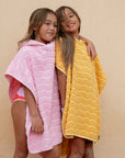F4A | El Ray Wave Poncho | Fairy Tale Pink