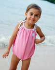 F4A | Poolside Terry Romper | Pink Carnation