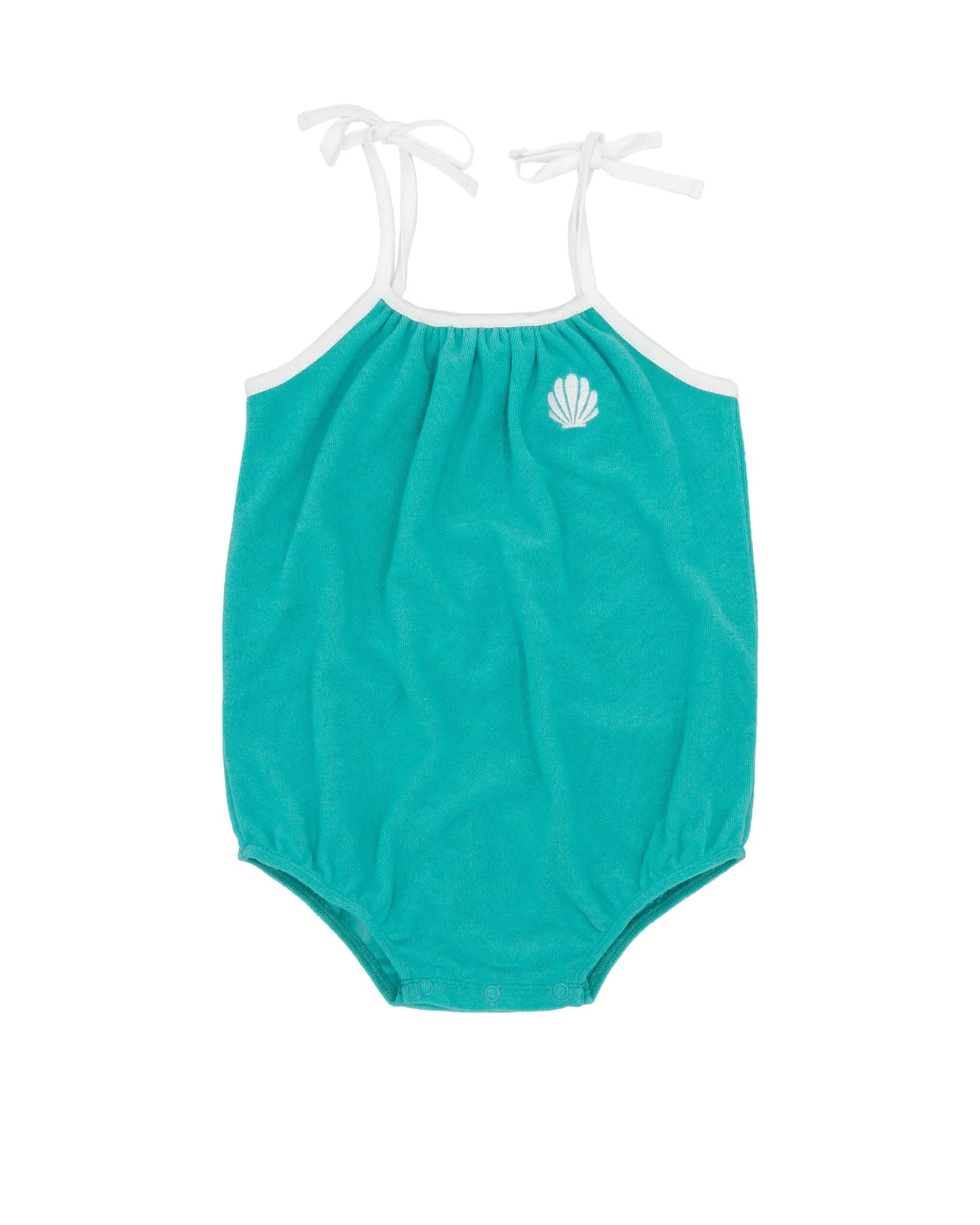 F4A | Poolside Terry Romper | Pool Blue