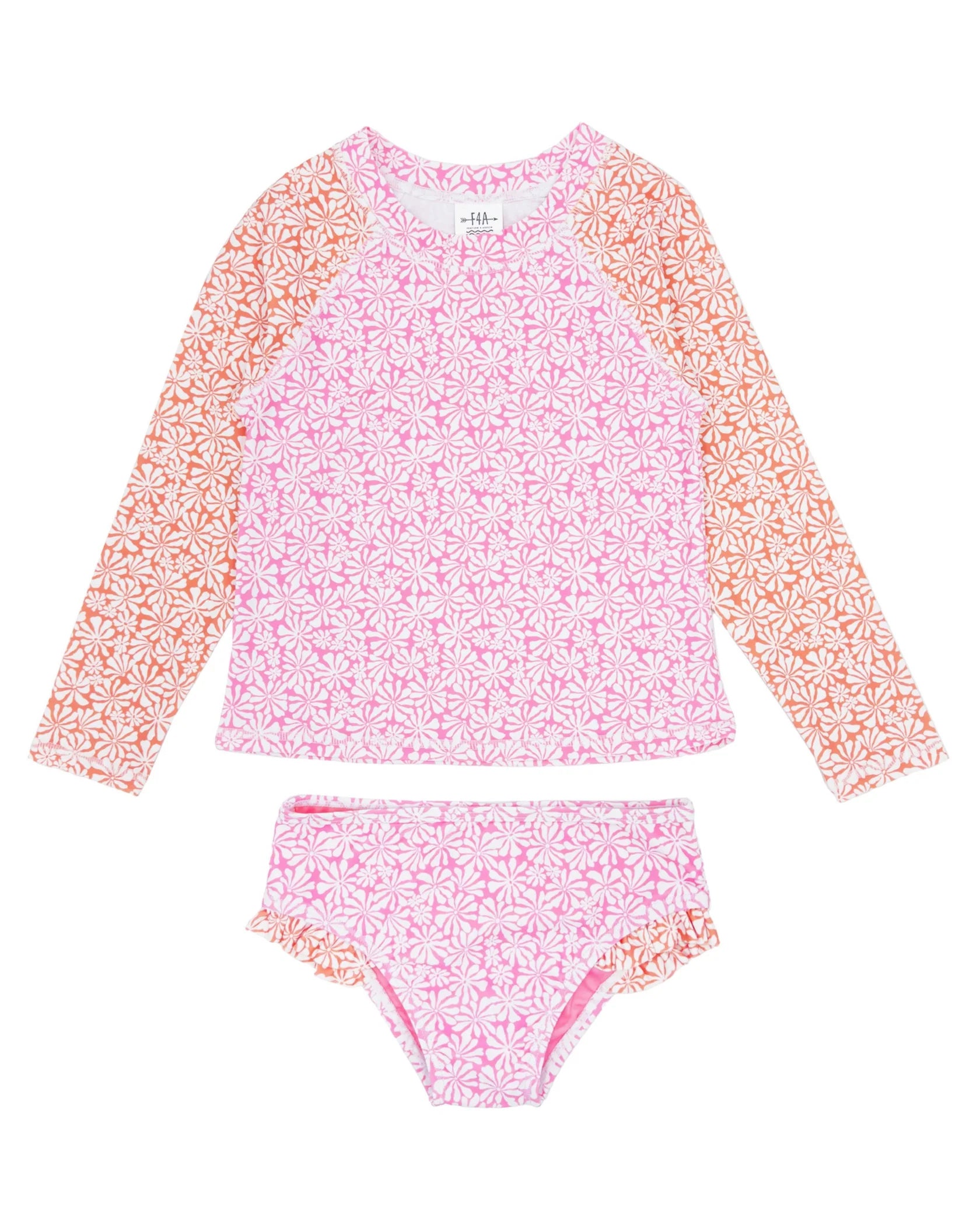 F4A | Swim All Day L/S Set | Prism Pink