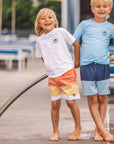 F4A | Wave Stripe Lined Volley Trunk | Melon