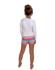 Retro Rainbow Surf Short| Multi
