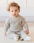 JK | Leon Jumper | Oatmeal Wolf Fleck