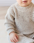 JK | Leon Jumper | Oatmeal Wolf Fleck