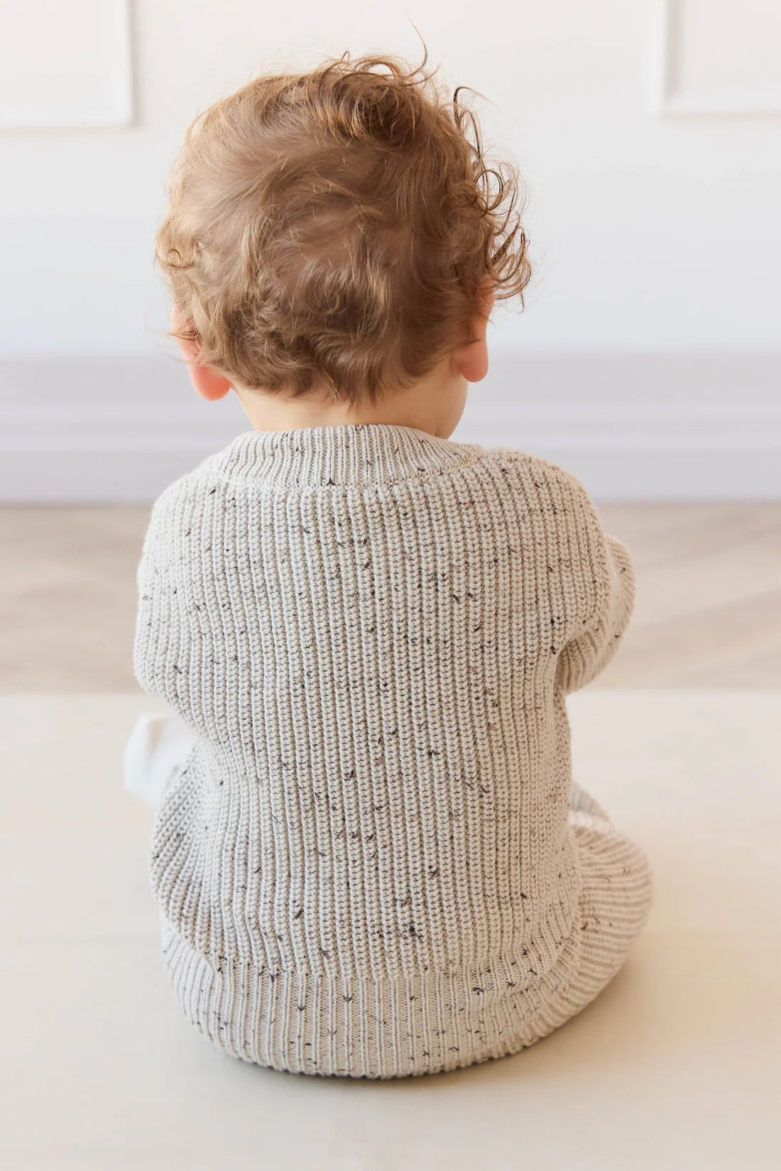 JK | Leon Jumper | Oatmeal Wolf Fleck