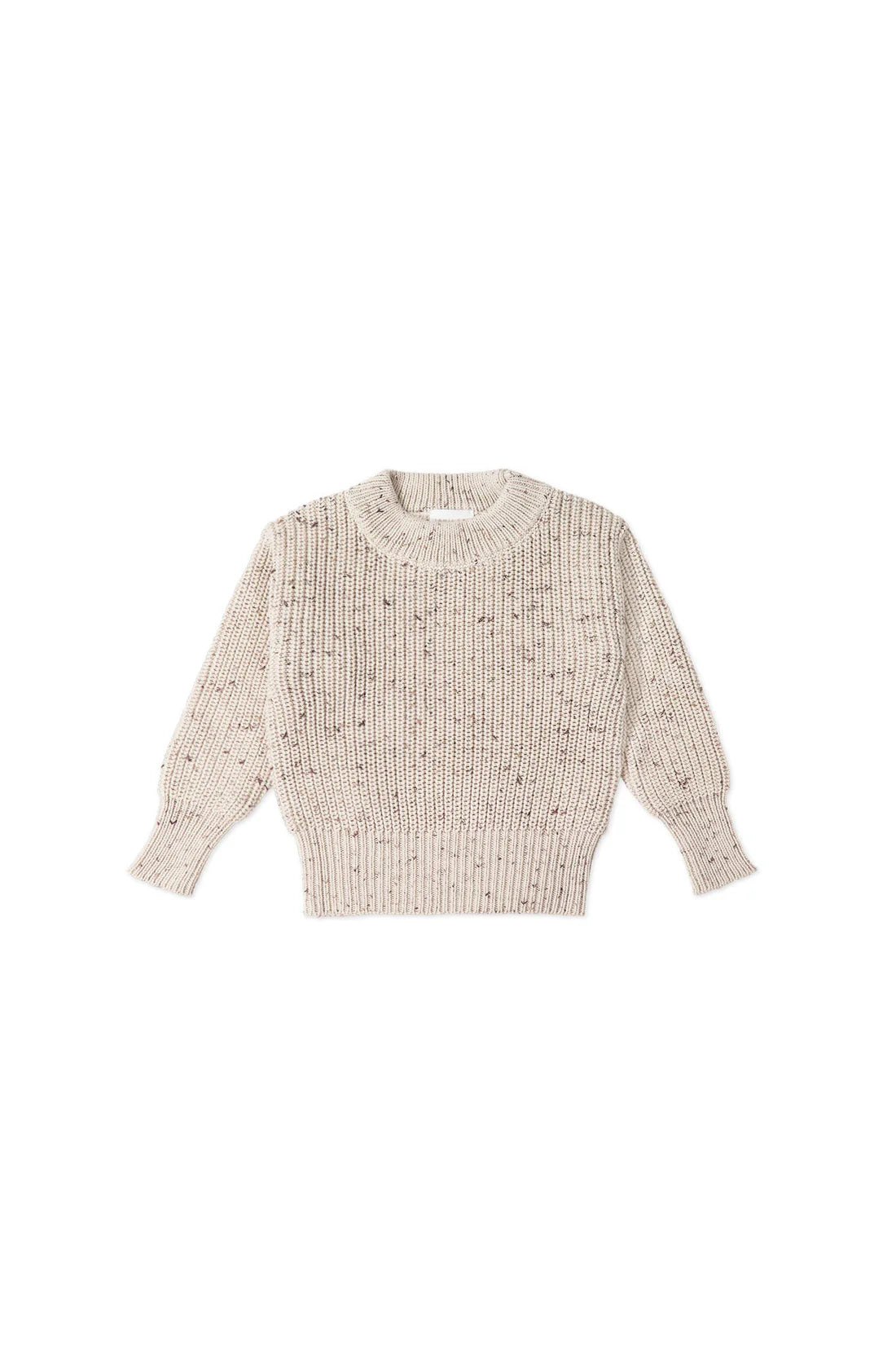 JK | Leon Jumper | Oatmeal Wolf Fleck