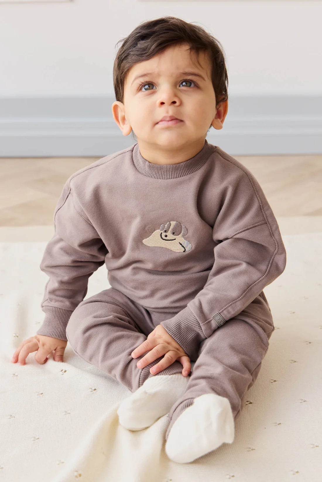JK | Organic Cotton Georgie Sweatshirt | Tweed Sasha Puppy