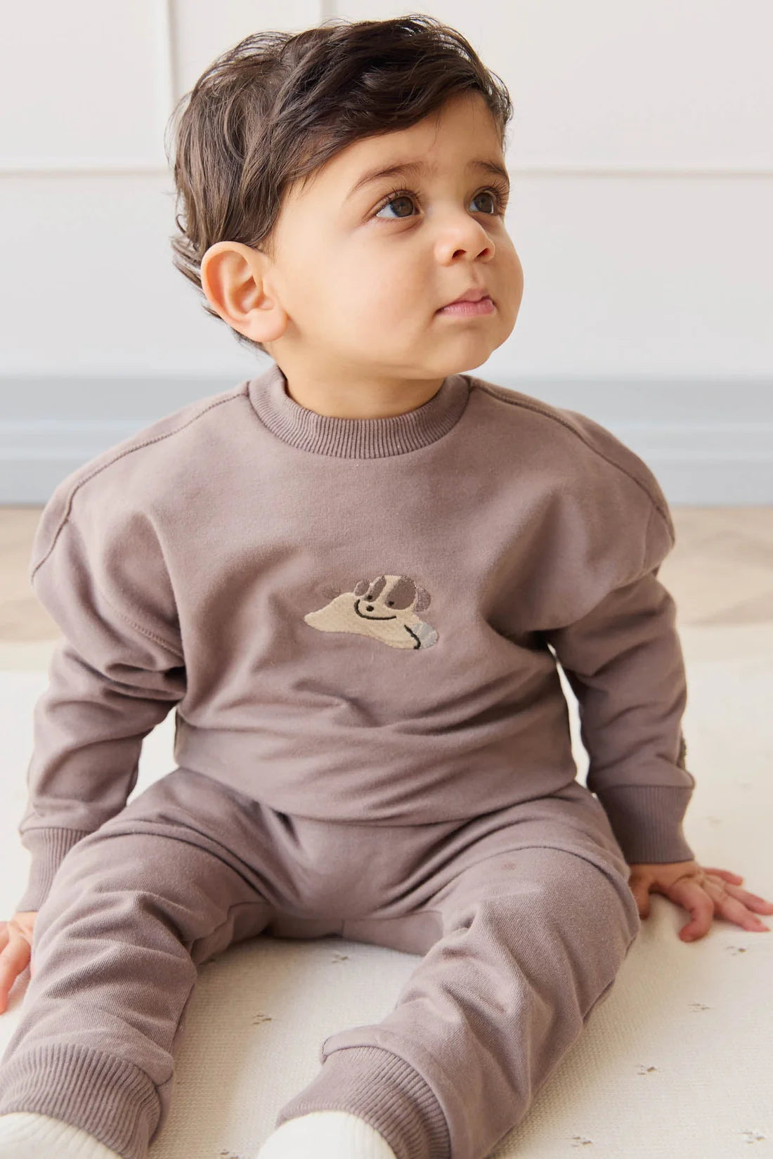 JK | Organic Cotton Georgie Sweatshirt | Tweed Sasha Puppy