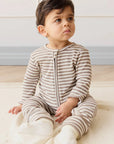 JK | Organic Cotton Modal Gracelyn Onepiece | Tweed & Cloud Stripe