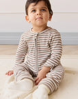 JK | Organic Cotton Modal Gracelyn Onepiece | Tweed & Cloud Stripe