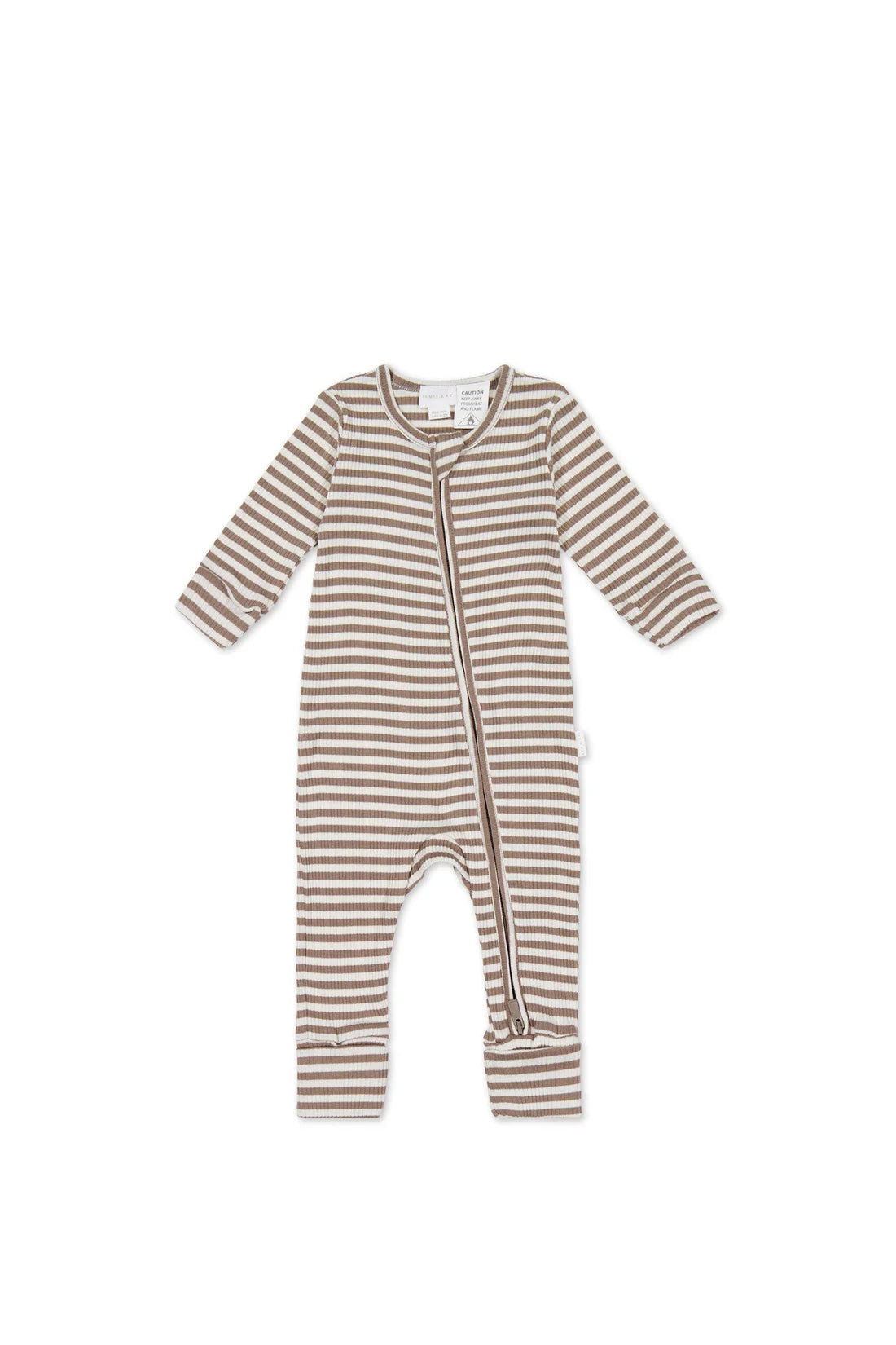JK | Organic Cotton Modal Gracelyn Onepiece | Tweed & Cloud Stripe